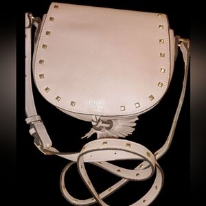 Victoria's Secret Blush Crossbody Bag with Gold Accents